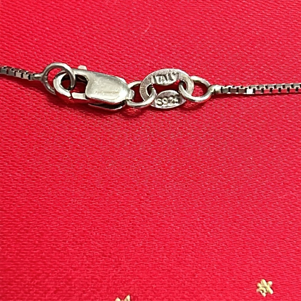 Alphabet #E Pendant, Solid 925 Sterling Silver Pe… - image 4